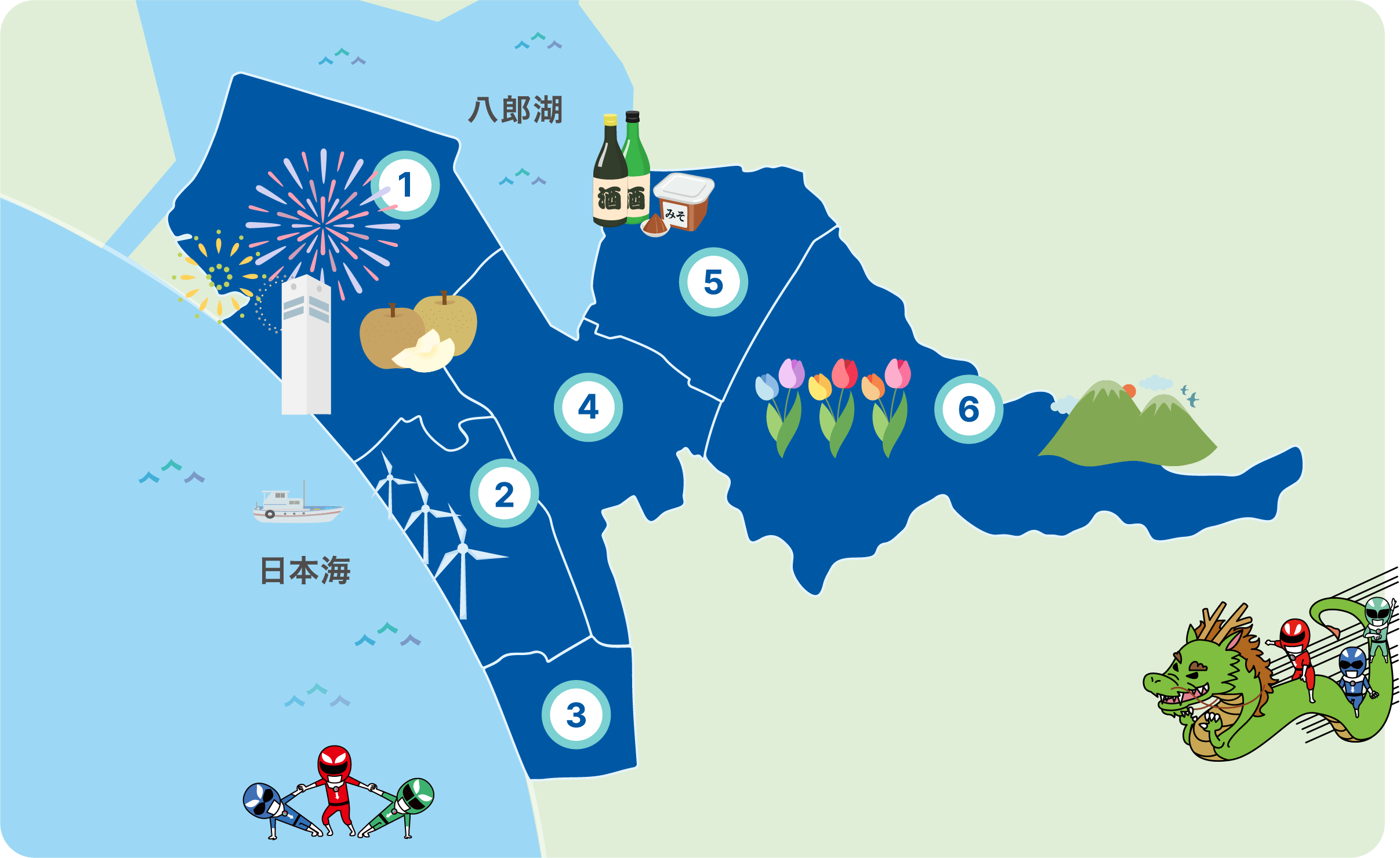 潟上エリアマップ